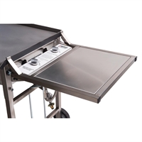 Stainless Steel End Table for Heatlie Deluxe Mobile Barbecue