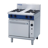 Blue Seal range 750mm cooktop with gas convection oven - LPG