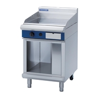 GRIDDLE 20MM PLATE 600MM GAS CABINET BASE BLUE SEAL
