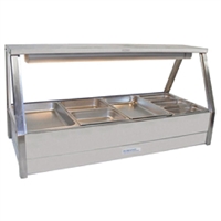 Roband E24 Foodbar Double Row Straight Glass with 8x 1/2 size Pans