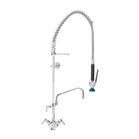 Fisher Single Deck Dual Control Pre-rinse Bench Mount with 12in Faucet