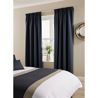 Comfort Tundra Tape Top Curtains Prussian