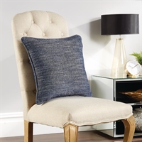 POLARIS 43x43cm Self Piped Cushion (includes Pad) - AEGEAN