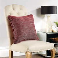 POLARIS 43x43cm Self Piped Cushion (includes Pad) - GARNET