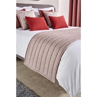 Luxury Fiorella Borderless Bed Runner Garnet