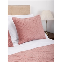 Comfort Constantine Quilted Cushion Cover with Zip Pink 55x45cm