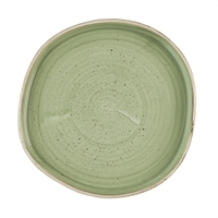 Churchill Stonecast Sage Green Organic Walled Plates 206mm (6 Pack)