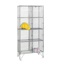 Eight Compartment Mesh Locker