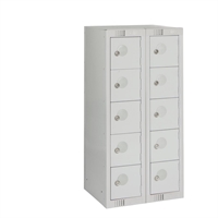Ten Door Personal Effects Locker Grey