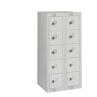 Ten Door Personal Effects Locker Grey