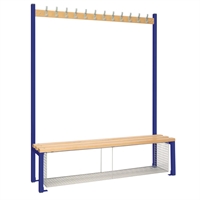 Single-Sided Island Seating with Mesh Tray Blue
