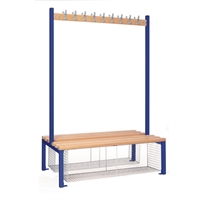 Double-sided Island Seating with Mesh Tray Blue