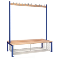 Double-sided Island Seating with Mesh Tray Blue