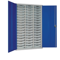 51 Tray High-Capacity Storage Cupboard Blue