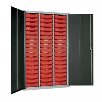 51 Tray High-Capacity Storage Cupboard Dark Grey