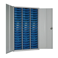 51 Tray High-Capacity Storage Cupboard Grey