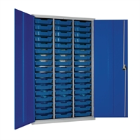 51 Tray High-Capacity Storage Cupboard Blue