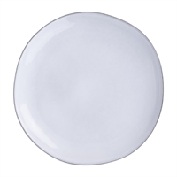 Olympia Raw Recycled Clay Coupe Plates Charcoal 260mm (6 Pack)