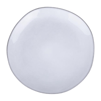 Olympia Raw Recycled Clay Coupe Plates Charcoal 220mm (6 Pack)