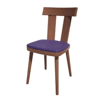 Bolero Bespoke Bamba Side Chair Blue/Walnut