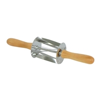 Rouleau à mini croissants en inox poignée bois Gobel Louis Tellier 345x75x75mm