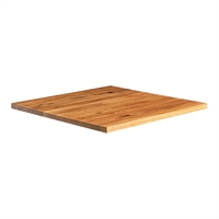 Solid Oak Natural Square Table Top