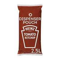 Heinz Sauce-O-Mat Tomato Ketchup Dispenser Pouches 2.5Ltr (3 Pack)