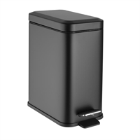 Jantex Slim Pedal Bin Black 5Ltr