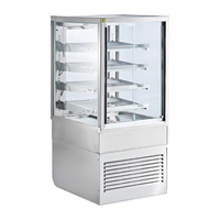 Cossiga Heated Freestanding Multideck Display w/Sliding Front & Rear Doors