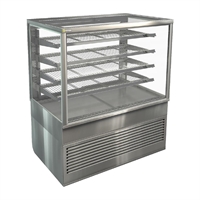 Cossiga Heated Freestanding Display Solid Front Glass w/Rear Sliding Doors