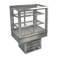 Cossiga Tower STG Refrigerated Drop-in Display w/Sliding Front & Rear Doors