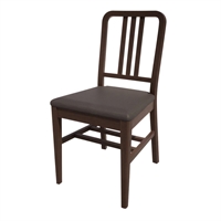 Bolero Bespoke Vicky Side Chair in Anthracite/Wenge