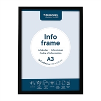 Europel Info Kader / Zelfklevende Set 2 Stuks A3 zwart
