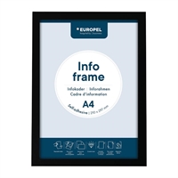 Cadres d'affichage autocollants Europel A4 noirs (lot de 2)