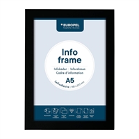 Europel Info Frame / Zelfklevende Set 2 Stuks A5 zwart