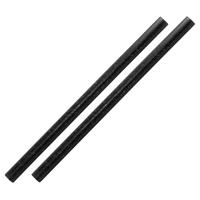 Sier Einwegprodukte Refork gerader Strohhalm schwarz ø 8mm / 15cm (100 Stück)