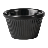 Coucou Melamine Ramekin Fluted Black - 45ml
