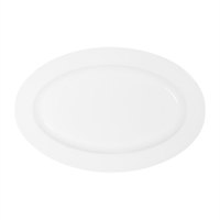 Tablekraft Core Platter Oval Rim Shape White 300x200x28mm (6 Pack)