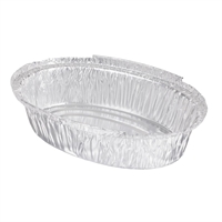 Fiesta Recyclable Foil Oval Containers 500ml (200 Pack)