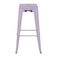 Bolero Bistro Metal High Stools Lilac Pop (4 Pack)