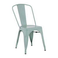 Bolero Bistro Metal Chairs Olive Green (4 Pack)