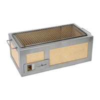 Kasai Medium Long Konro Grill with Stainless Steel Frame KAS-16131