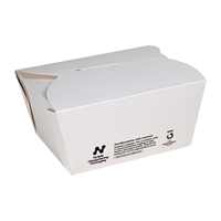 Notpla Small Takeaway Boxes 800ml - White (500 Pack)