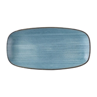 Churchill Stonecast Raw Teal Chefs Oblong Plates 280 x 152mm (12 Pack)