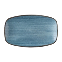 Churchill Stonecast Raw Teal Oblong Chefs Plates 180 x 101mm (12 Pack)