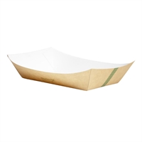 Vegware Kraft Food Tray Medium 8x5.5" (275 Pack)