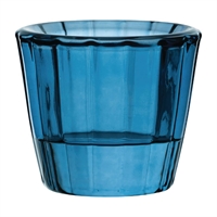 Utopia Ribbed Blue Nightlight Holders (12 Pack)
