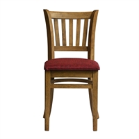 Manhattan Dining Chairs in Weathered Oak with Shetland Scarlett Seat (2 Pack)