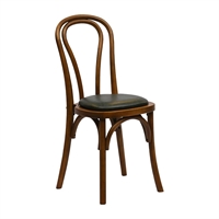 Hoop Back Dining Chairs in Weathered Oak with Bison Cedar Seat (2 Pack)