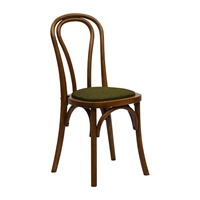 Hoop Back Dining Chairs in Weathered Oak with Shetland Forest Seat (2 Pack)